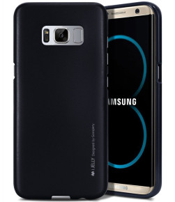 Силиконов гръб ТПУ MERCURY iJelly Metal Case за Samsung Galaxy S8 G950 черен